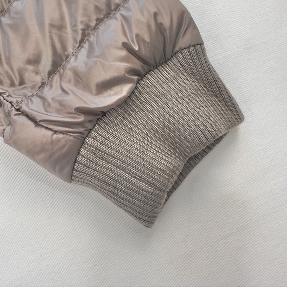 Bernardo Insulated Puffer Bomber Jacket Water Resistant Moonrock Size Large - Picture 7 of 15